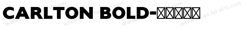Carlton Bold字体转换